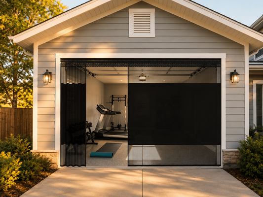 Fillis Garage Door Screen – Blackout Privacy Panel, Scratch – Resistant PET Mesh – image 2