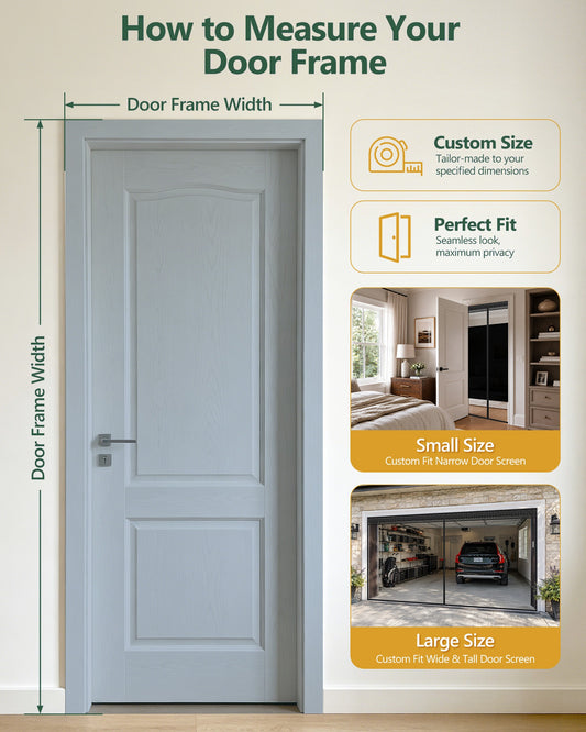 Custom Size Magnetic Screen Door – Made to Order – image 2