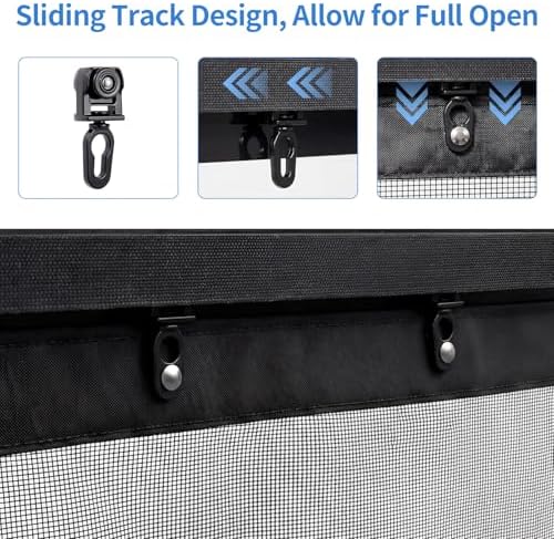 Fillis Sliding Garage Door Screen – Heavy-Duty Magnetic Mesh with Aluminum Track