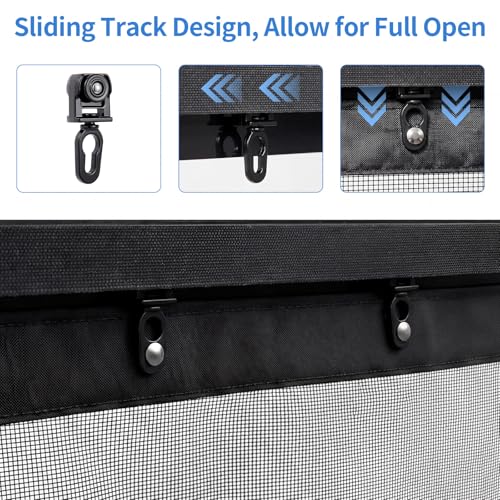 Fillis Retractable Screen Door 48×80 – Magnetic Slide Track for Wide Entries
