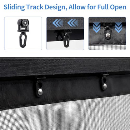 Fillis Retractable Screen Door 48×80 – Magnetic Slide Track for Wide Entries