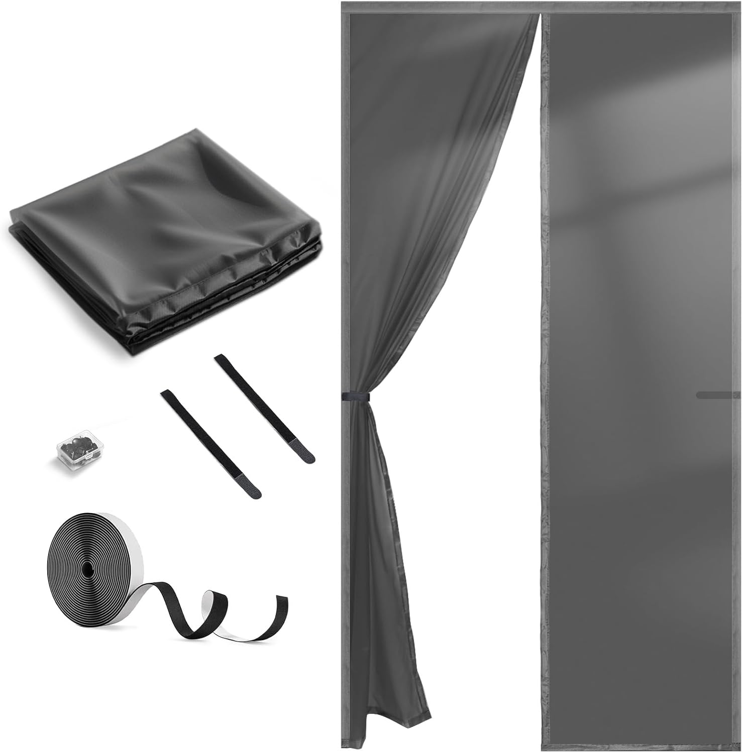 Fillis™ Magnetic Thermal Insulated Door Curtain - Draft Stopper (32x80 Inch)