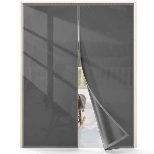 Fillis Thermal Door Curtain 32×80 – Insulated Blackout Draft Stopper, Magnetic Close – image 2