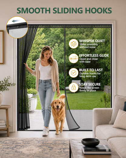 Custom Size Magnetic Screen Door — Made to Order