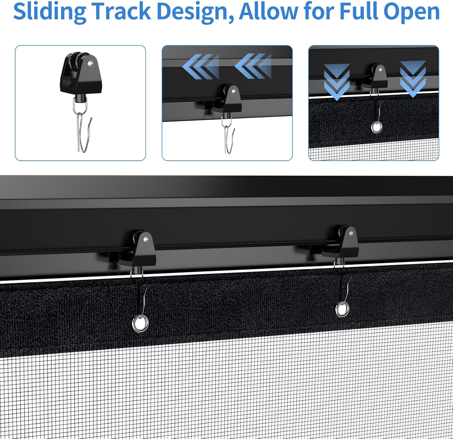 Fillis™ Retractable Screen Door with Sliding Track (72x80 Inch)