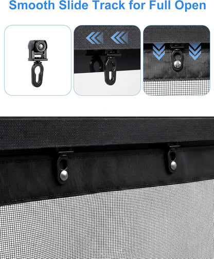 Fillis Garage Door Screen – Blackout Privacy Panel, Scratch-Resistant PET Mesh